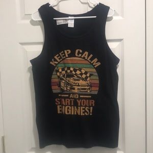 Keep Calm and Start Your Engines Tank Top